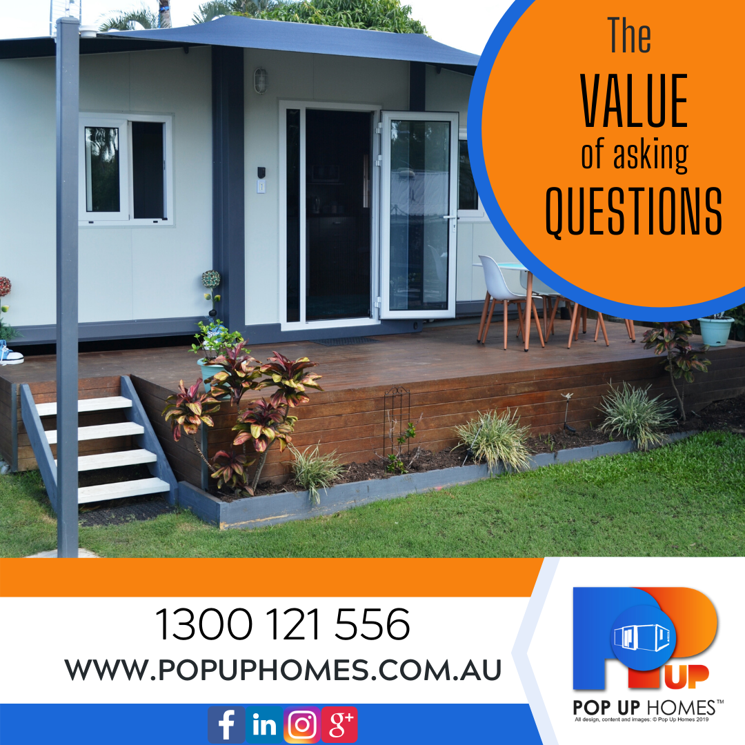 Pop Up Homes Add - The value of asking questions