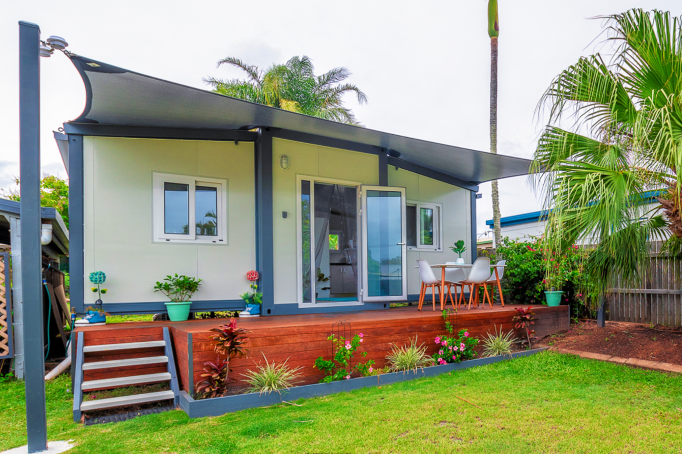 The Keppel 1 Bedroom Granny Flat with Deck and shade sail