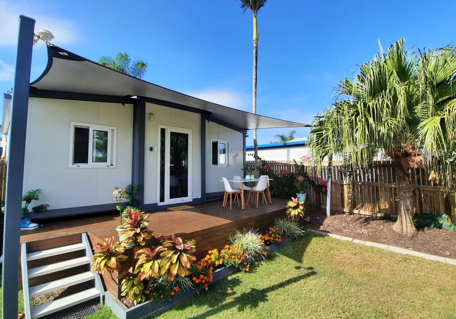 The Keppel 1 Bedroom Granny Flat with Deck and shade sail